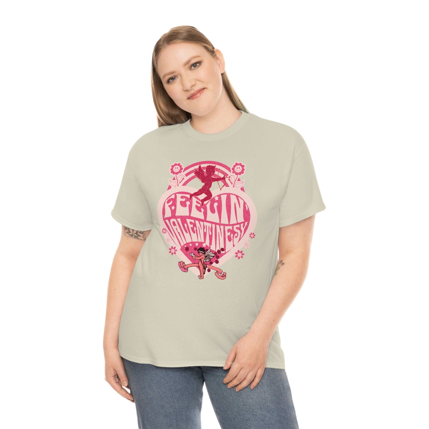 feelin' valentines-y  Unisex Heavy Cotton Tee