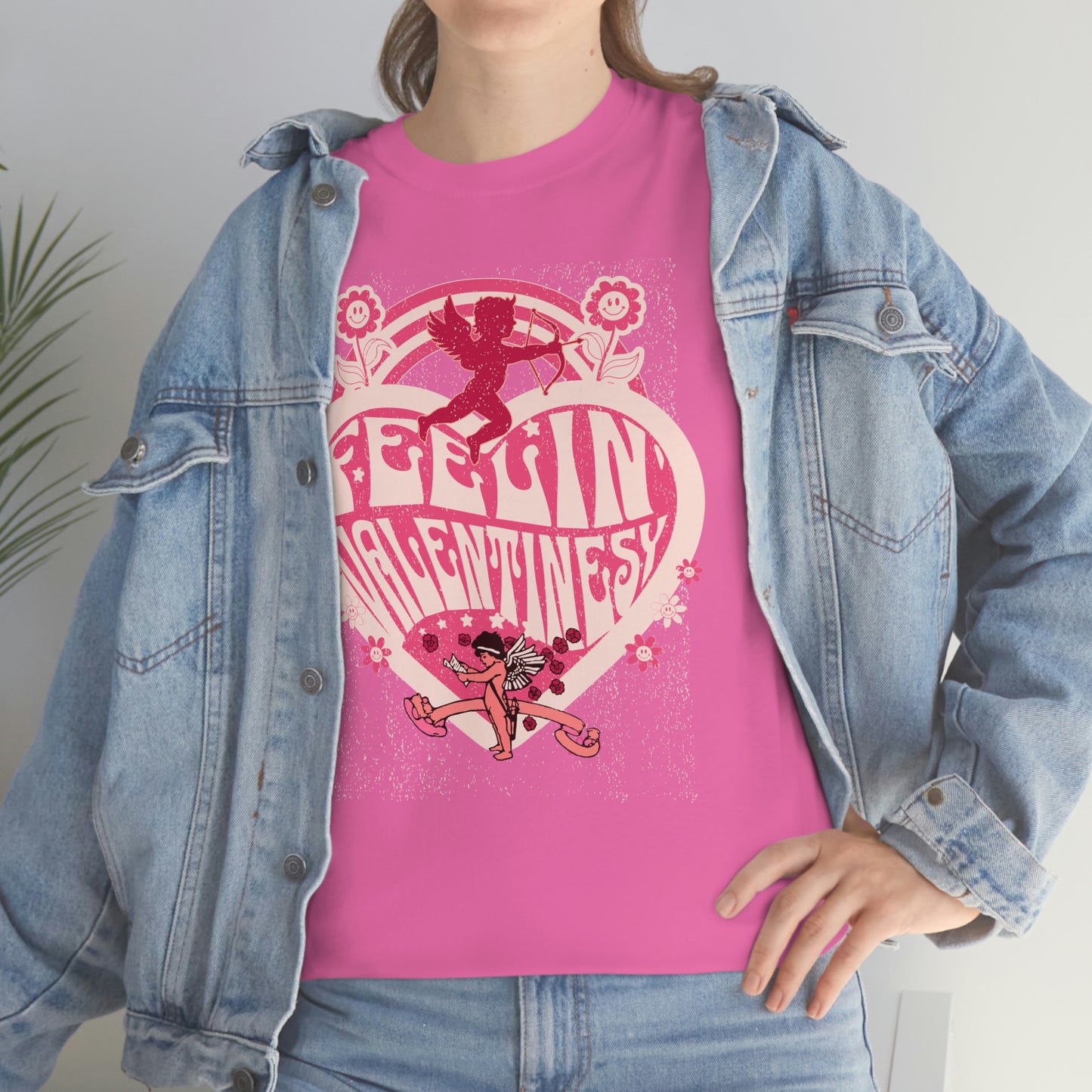 feelin' valentines-y  Unisex Heavy Cotton Tee