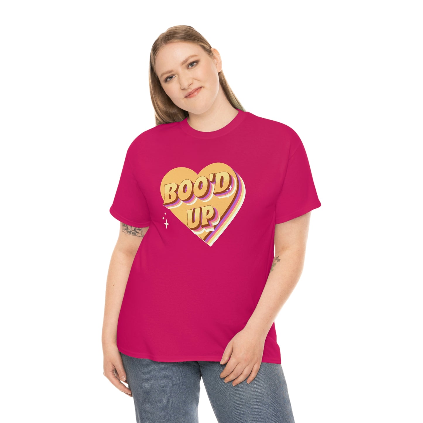 Boo'd up valentines day Unisex Heavy Cotton Tee