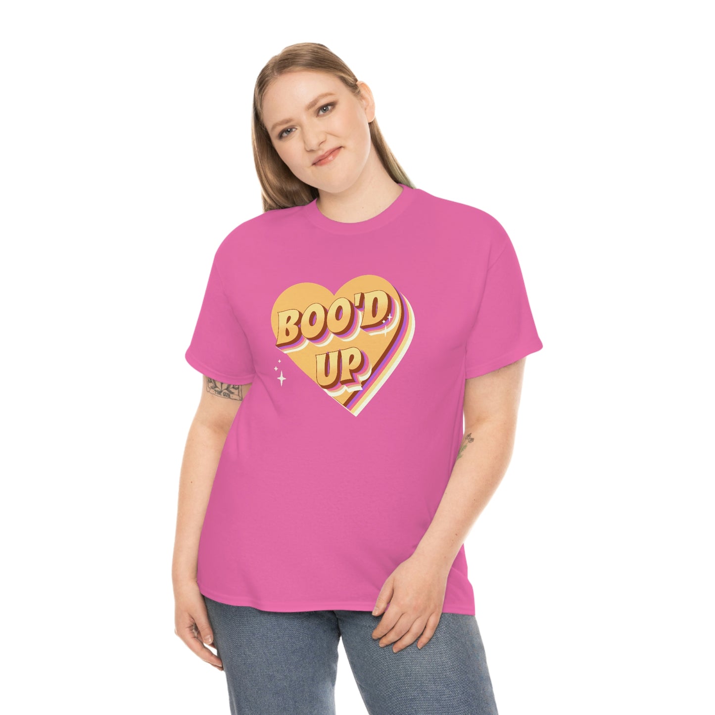 Boo'd up valentines day Unisex Heavy Cotton Tee