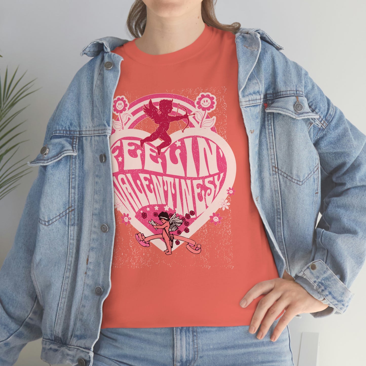 feelin' valentines-y  Unisex Heavy Cotton Tee