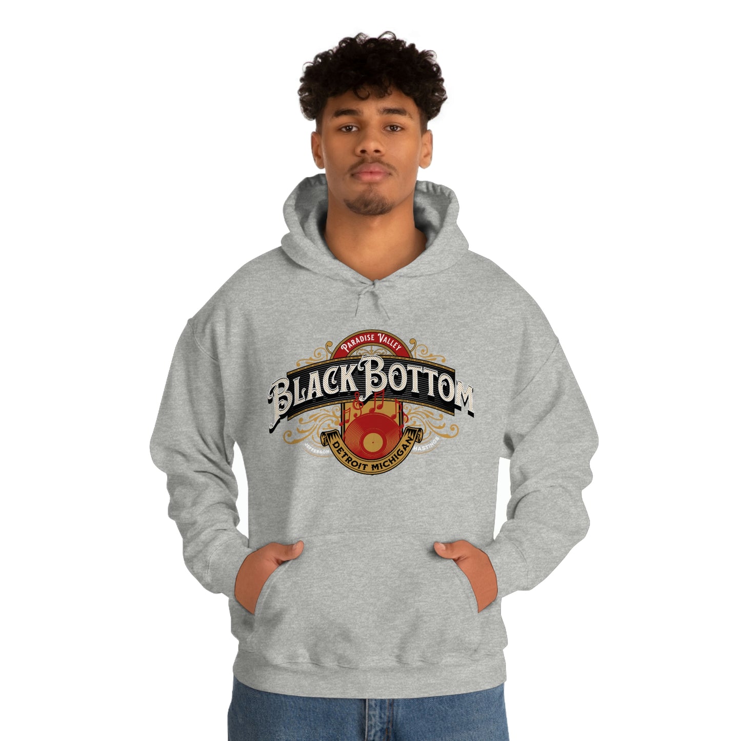 Black Bottom, Paradise Valley Detroit Hooded Sweatshirt