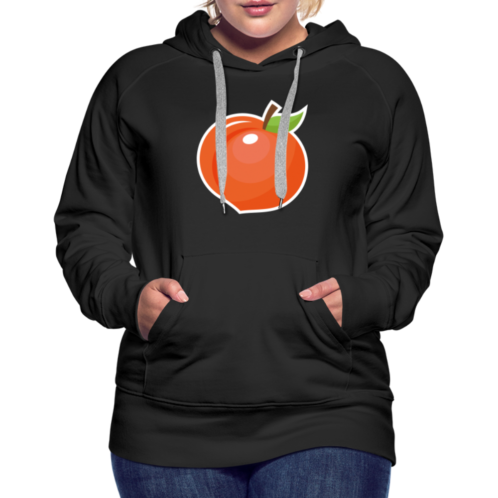 Peach Women’s Premium Hoodie - black